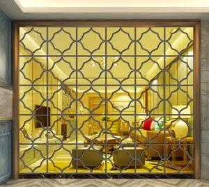 Autocollant mural Hexagonal en acrylique, effet miroir réfléchissant, décoration pour salon, chambre à coucher, bureau, vente en gros,
