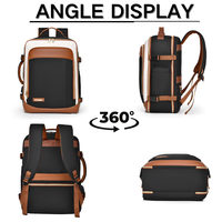 Ensemble de sacs à dos pour étudiants 3 pièces, doublure en nylon imperméable, sacs à bandoulière tendance et pratiques pour adolescents, sacs d'école pour courts voyages, fermeture éclair