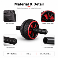 Roue abdominale classique pour la remise en forme à domicile, vente en gros, avec tapis de genoux offert
