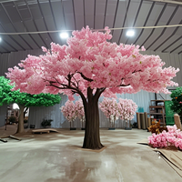 Pohon Bunga Besar Produk Baru Tinggi 3,9m dan Lebar 6m Pohon Sakura Buatan Jepang Penuh untuk Dekorasi