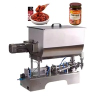 Machine de remplissage semi-automatique de pâte, mélangeur en U pour beurres corporels fouettés, gloss à lèvres, shampoing, crème cosmétique pour ongles
