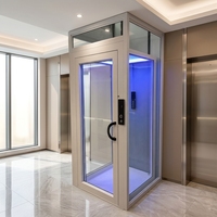 Villa résidentielle haut de gamme auto-construite, style moderne, système de porte d'ascenseur professionnel et stable