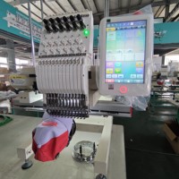 FEIYA-1201N Sistema de Diseño de Patrones para Bordado Software de Creación de Diseños Máquina de Bordado Plano con 1 Cabezal y 12 Agujas
