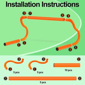 Premium Agility ostacoli attrezzature per l'allenamento con borsa da trasporto velocità ostacoli calcio coni per calcio & calcio pista trapani - Product Image 4