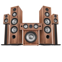 Système Home Cinéma 5.1 en Bois avec Son Surround et Fonction Karaoké - Offre Spéciale