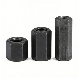 Écrou hexagonal long Bibo Yaente Factory, plaqué zinc, pour connexion de tige filetée, en acier au carbone, épaissi et allongé, écrou de couplage hexagonal, zinc - Product Image 5
