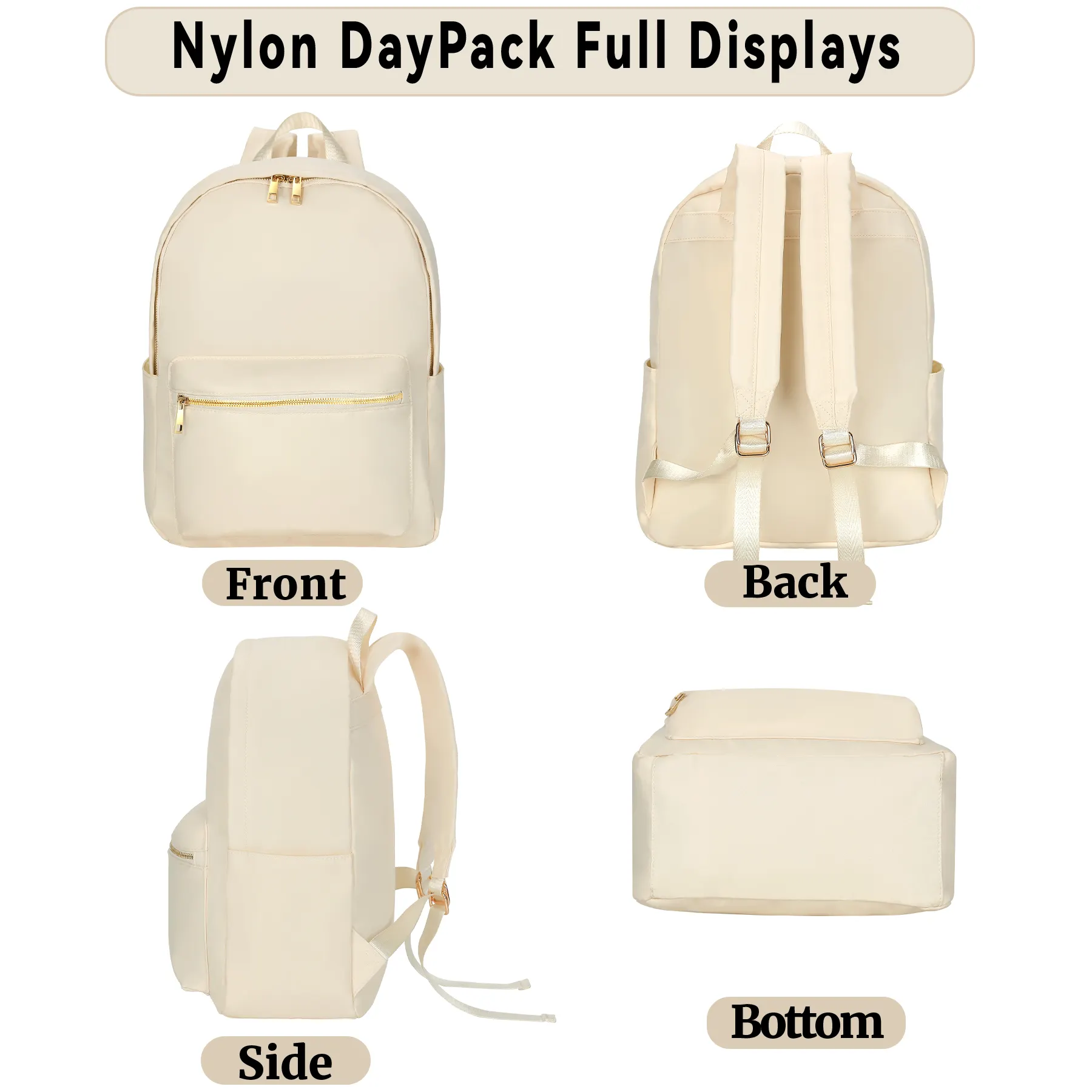 Custom School Backpack Weekender Backpack for Teens Nylon Fashion Backpack for Girls