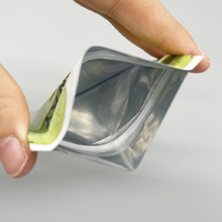 Sachet en plastique refermable à trois soudures latérales de qualité alimentaire, imprimé sur mesure, pour emballage de capsules de vitamines et de suppléments, pochette en Mylar avec fermeture éclair