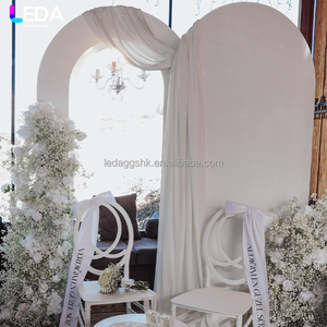 LEDA high-quality factory hot-selling white acrylic <b>backdrop</b> for wedding <b>parties</b> banquets - Product Image 4