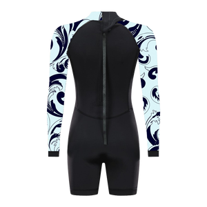 <span class=keywords><strong>Maillot</strong></span> <span class=keywords><strong>de</strong></span> <span class=keywords><strong>bain</strong></span> bikini personnalisé haut <span class=keywords><strong>sexy</strong></span> à manches longues combinaison <span class=keywords><strong>de</strong></span> surf en néoprène pour femmes - Product Image 4