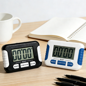 <span class=keywords><strong>Minuteur</strong></span> de cuisine numérique de bureau BSCI avec grand écran LCD, <span class=keywords><strong>chronomètre</strong></span> électronique <span class=keywords><strong>en</strong></span> plastique, piles AAA, utilisation facile, aimant, pour la maison et le laboratoire - Product Image 1