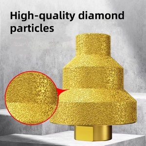 Gốm đá cẩm thạch Granite phổ hot-sản phẩm mới loại brazed M10/M14 kim cương chamfering công cụ bước-phong cách Cone khoan bit - Product Image 3