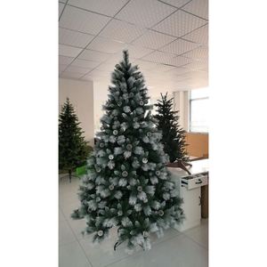 Árboles de Navidad al por Mayor de Varios Tamaños con Agujas de Pino Blancas Simuladas y Decoraciones de Escenas Navideñas Encriptadas - Product Image 4