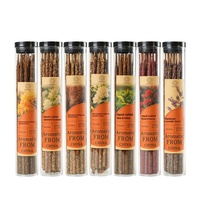 Bâtons d'encens naturels roulés à la main en gros d'usine, à la rose, à l'osmanthus et au bois de santal, épais, longue durée, pour toutes les saisons, pour usage en intérieur