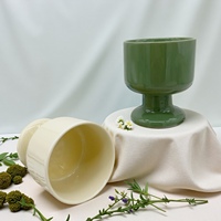 Bol à bougie en céramique de style nordique, irrégulier, blanc mat, avec forme florale, pour encens et diffuseur d'aromathérapie