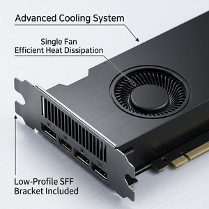 การ์ดจอเวิร์กสเตชันแบบ Low Profile ขนาดเล็ก SFF หน่วยความจำ GDDR6 20GB รุ่น Ada Generation ของซีรีส์ RTX 4000ขับเคลื่อนด้วยสถาปัตยกรรม Ada Lovelace รุ่นล่าสุด - Product Image 2