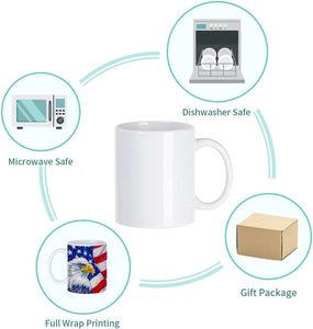 White Ceramic <b>Mug</b> Set 11Oz Blank Sublimation <b>Mugs</b> with Kraft Gift <b>Box</b> for Printing and Gifting - Product Image 3