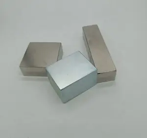 Magnet Bumi Langka Permanen Kuantitas Tinggi Zn/Nik-cu Ni/Lapisan Epoksi Hitam Neodymium-Iron-Boron Magnet Blok NdFeB Magnet