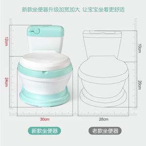 Siège de toilette pour l'apprentissage de la propreté pour garçons et filles, avec couvercle et coussin doux pour une utilisation facile et un positionnement confortable. - Product Image 3