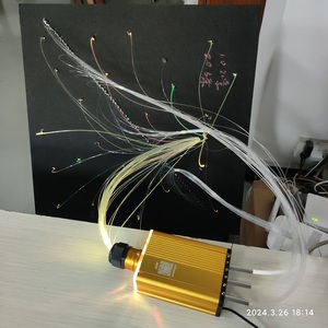 Ensemble de panneaux de <span class=keywords><strong>plafond</strong></span> étoile filante multicolore avec fibre optique Starlight pour salle de cinéma et théâtre - Product Image 6