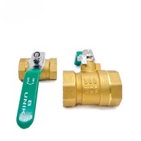 Válvula de bola manual de latón OEM para alta temperatura, accionada por gas