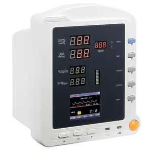 CONTEC-monitor de signos vitales CMS5200, monitor de pacientes para hospital, termómetro de 7 pulgadas, NIBP SPO2, temperatura PR