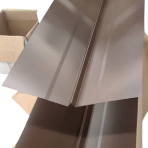 Tôle de <span class=keywords><strong>vallée</strong></span> en métal de toit moderne en forme de W 10ft 26ga 24 pouces durable et anti-corrosion avec ourlet ou sans option d'ourlet - Product Image 4