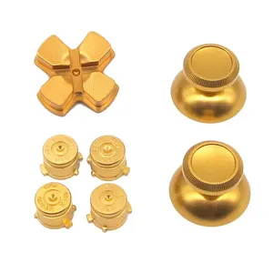 <strong>PS4</strong> Gamepad Thumb Grip Metal Thumb Grips Aluminum Replacement ABXY Bullet <strong>Buttons</strong> D-pad for <strong>PS4</strong> SLIM PRO <strong>Controller</strong> - Product Image 6