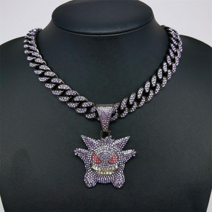 Pendentif Hip-Hop Moissanite pour Homme Très Demandé, Idéal pour Soirées, Bijou de Luxe Plaqué Argent et Or, Tendance Streetwear Disponible - Product Image 1