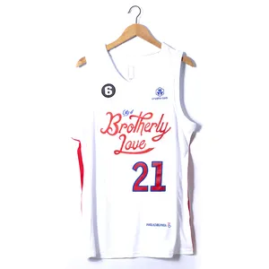 Jersey Basket Philadelphia #21 Joel Embiid Musim Baru 2022/23 untuk Pria Seragam Basket 1:1 Asli Basket Unisex