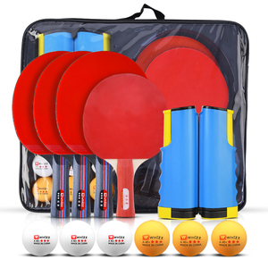 Haute qualité en gros personnalisé pas cher <span class=keywords><strong>4</strong></span> raquettes 6 balles avec filet rétractable divertissement familial <span class=keywords><strong>ping</strong></span>-<span class=keywords><strong>pong</strong></span> tennis de table ensemble A10-2 - Product Image 4