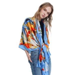 Manufacturer Custom Silk <b>Scarf</b> Printing Polyester Fabric <b>Scarves</b> <b>for</b> <b>Women</b> Long Silk Satin Head <b>Scarf</b> - Product Image 1