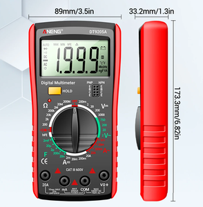 Multimètre numérique DT9205A True RMS professionnel, testeur de courant AC/DC, HFE, Ohm, testeur de condensateurs, détecteur de tension, outils - Product Image 4
