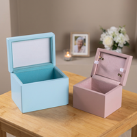 Urna Cuadrada de Bambú de Lujo para Mascotas, Perros y Gatos, Ataúd Conmemorativo para Cenizas de Cremación con Diseño Duradero