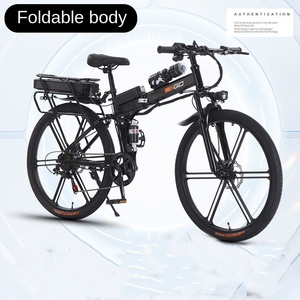 Nouveau <span class=keywords><strong>vélo</strong></span> <span class=keywords><strong>électrique</strong></span> pliable de 26 <span class=keywords><strong>pouces</strong></span> avec suspension arrière, <span class=keywords><strong>vélo</strong></span> de montagne pliable, <span class=keywords><strong>vélo</strong></span> de ville, batterie au lithium, <span class=keywords><strong>porte</strong></span>-bagages arrière, alliage d'aluminium - Product Image 4