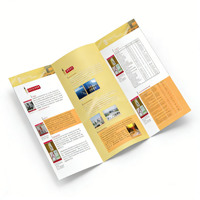 Impression offset personnalisable pour brochure pliée, dépliant, livret avec papier d'art - Impression de livres sur mesure