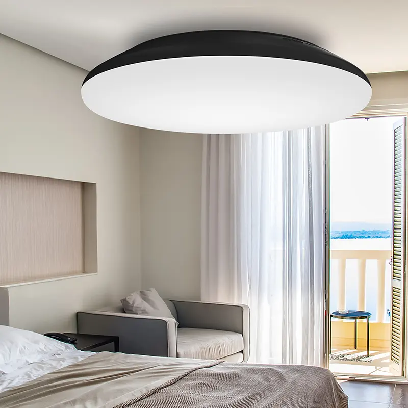 Microwave Sensor LED Oyster Ceiling Light 12W 18W 25W Dimmable Modern Smart Home Light