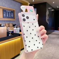 Nouvelle coque de téléphone à petit cœur tendance pour iPhone 18 17 16 15 14 Pro Max, chargement magnétique sans fil, antichoc, protection intégrale