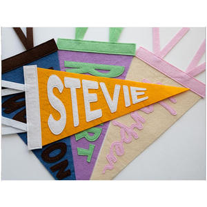 Bandera de fieltro con logotipo de tamaño personalizado moderno, venta directa de fábrica, Acepta tamaños personalizados - Product Image 1