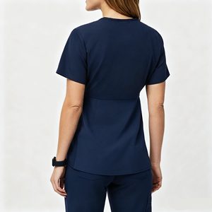 Tenues d'infirmière personnalisées à manches courtes pour femmes enceintes, avec logo sur mesure, pour médecins et infirmières - Product Image 5