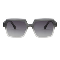 Lunettes de soleil de marque célèbre de haute qualité, grande monture carrée noire, surdimensionnées, unisexes, vente promotionnelle pour hommes