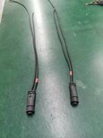 Connecteur mâle et femelle M12 6 broches pour panneau frontal avec deux câbles 60V 22AWG pour vidéosurveillance extérieure et éclairage LED de haute qualité