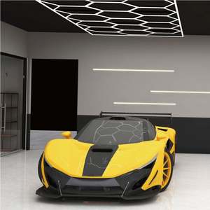 <span class=keywords><strong>GLB</strong></span> SG-100 Produit phare : Grille lumineuse LED hexagonale en plastique en nid d'abeille pour plafond, idéale pour les distributeurs muraux de <span class=keywords><strong>garage</strong></span> - Product Image 3