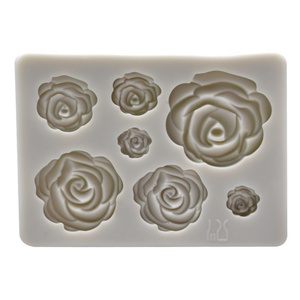 Molde de Silicona TangChu Multiestilo Serie Rosa Cuadrada para Fondant, Chocolate, Decoración Floral, Molde DIY para Velas Aromáticas - Product Image 5