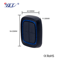 Control Remoto Inalámbrico RF YET2247-D4 de 4 Botones y 433MHz con Copia de Código Bidireccional para Puertas Correderas