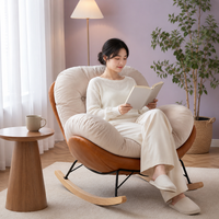 Fauteuil à bascule confortable, fait main, moderne et durable pour l'extérieur