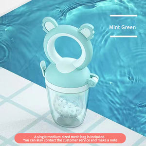 Sucette pour bébé en silicone, sans BPA, pour fruits et légumes, bâtonnet de dentition, flux rapide, sûr, doux, 6 mois+, complément alimentaire, sac en filet - Product Image 5