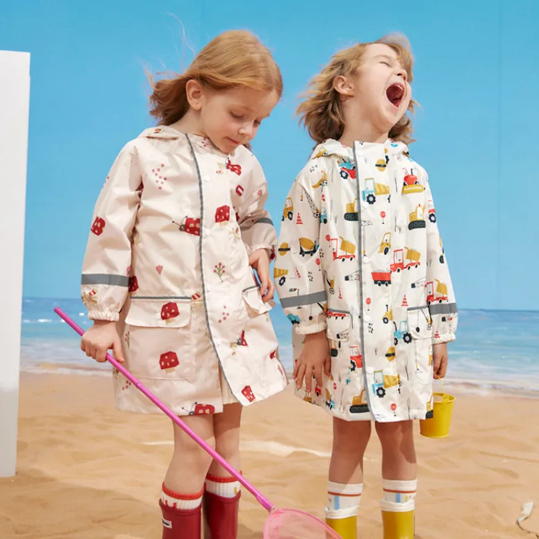 KOCOTREE Atacado New Fashion Cartoon School Thick Poncho Kids Raincoat para Boy Girl