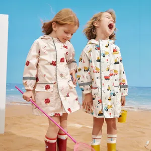KOCOTREE Großhandel New Fashion Cartoon Schule Dicker Poncho Kinder Regenmantel für Jungen Mädchen