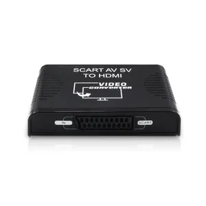 Scart CVBS/AV S-video إلى HDMI Converter Hub